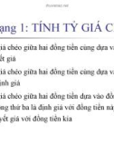 Bài giảng Tính tỷ giá chéo