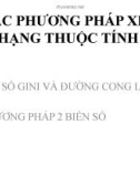 CÁC PHƯƠNG PHÁP XẾP HẠNG THUỘC TÍNH