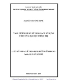 Luận văn Thạc sĩ Quản lý kinh tế: Tăng cường quản lý Ngân sách sử dụng ở Trường Đại học chính trị