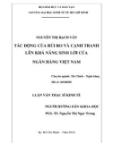 Luận văn Thạc sĩ Kinh tế: Tác động của rủi ro và cạnh tranh lên khả năng sinh lời của ngân hàng Việt Nam