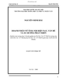 Luận văn Thạc sĩ Xã hội học: Doanh nhân nữ ở Hà Nội hiện nay, vấn đề và xu hướng phát triển