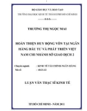 Luận văn Thạc sĩ Kinh tế: Hoàn thiện huy động vốn tại Ngân hàng Đầu tư và Phát triển Việt Nam chi nhánh Sở giao dịch 2