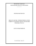 Luận văn Thạc sĩ Chính sách công: Động lực làm việc - Sứ mệnh có phải là vấn đề nghiên cứu tại Đài Phát thanh và Truyền hình tỉnh Bà Rịa Vũng Tàu