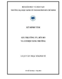 Luận văn Thạc sĩ Kinh tế: Giá trị công ty, rủi ro và cơ hội tăng trưởng