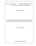 Luận văn Thạc sĩ Kinh tế: Các nhân tố ảnh hưởng đến chất lượng dịch vụ nộp thuế điện tử tại Ngân hàng TMCP Xuất nhập khẩu Việt Nam