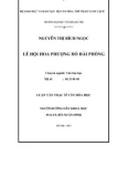 Luận văn Thạc sĩ Văn hóa học: Lễ hội Hoa phượng đỏ Hải Phòng