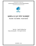 Khóa luận tốt nghiệp Tài chính ngân hàng: Một số biện pháp nâng cao hiệu quả sử dụng vốn lưu động tại Công ty TNHH sản xuất và thương mại Giang Tiến