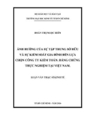 Luận văn Thạc sĩ Kinh tế: Ảnh hưởng của sự tập trung sở hữu và sự kiểm soát gia đình đến lựa chọn công ty kiểm toán - Bằng chứng thực nghiệm tại Việt Nam