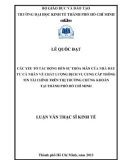 Luận văn Thạc sĩ Kinh tế: Các yếu tố tác động đến sự thỏa mãn của nhà đầu tư cá nhân về chất lượng dịch vụ cung cấp thông tin tài chính trên thị trường chứng khoán tại thành phố Hồ Chí Minh