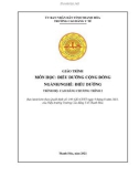 Giáo trình Điều dưỡng cộng đồng (Ngành: Điều dưỡng - Trình độ: Cao đẳng) - Trường Cao đẳng Y tế Thanh Hoá