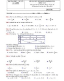 Đề thi thử THPTQG môn Toán lần 1 năm 2019 - THPT Chuyên Lê Khiết, Quảng Ngãi