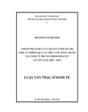 Luận văn Thạc sĩ Kinh tế: Ảnh hưởng sở hữu của quản lý đến giá trị công ty thông qua cấu trúc vốn - Bằng chứng các Công ty phi tài chính niêm yết tại Việt Nam (2007 – 2015)