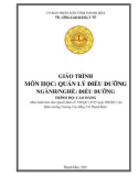 Giáo trình Quản lý điều dưỡng (Ngành: Điều dưỡng - Trình độ: Cao đẳng) - Trường Cao đẳng Y tế Thanh Hoá