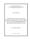 Luận văn Thạc sĩ Kinh tế: Tác động của quản trị vốn luân chuyển đến khả năng sinh lợi của các công ty cổ phần sản xuất và cung cấp điện được niêm yết trên thị trường chứng khoán Việt Nam