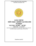 Giáo trình Khởi tạo doanh nghiệp (Ngành: Dược - Trình độ: Cao đẳng) - Trường Cao đẳng Y tế Thanh Hoá