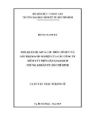 Luận văn Thạc sĩ Kinh tế: Mối quan hệ giữa cấu trúc sở hữu và giá trị doanh nghiệp của các công ty niêm yết trên sàn giao dịch chứng khoán Tp. Hồ Chí Minh