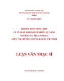 Luận văn Thạc sĩ Kinh tế: Độ biến động dòng tiền và tỷ suất sinh lợi cổ phiếu kỳ vọng nghiên cứu thực nghiệm trên thị trường chứng khoán Việt Nam