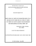 Luận văn Thạc sĩ Kinh tế: Phân tích các nhân tố ảnh hưởng đến tỷ lệ chi trả cổ tức của các công ty niêm yết trên Sàn chứng khoán thành phố Hồ Chí Minh (HOSE) giai đoạn 2008 – 2017