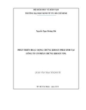 Luận văn Thạc sĩ Kinh tế: Phát triển hoạt động chứng khoán phái sinh tại Công ty cổ phần Chứng khoán VPS