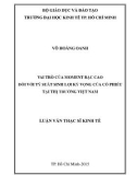 Luận văn Thạc sĩ Kinh tế: Vai trò của moment bậc cao đối với tỷ suất sinh lợi kỳ vọng của cổ phiếu tại thị trường Việt Nam