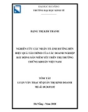 Tóm tắt luận văn Thạc sĩ Quản trị kinh doanh: Nghiên cứu các nhân tố ảnh hưởng hiệu quả tài chính của các doanh nghiệp bất động sản niêm yết trên thị trường chứng khoán Việt Nam