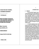 Thesis summary: The relationship between financial development and economic growth in Asean+3 countries and policy implications for Vietnam