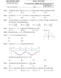 Đề thi thử THPT Quốc gia năm 2021 môn Toán có đáp án - Liên trường THPT Nghệ An