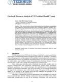 Facebook Discourse Analysis of US President Donald Trump