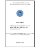 Giáo trình Quản lý chất lượng ao nuôi (Nghề: Nuôi trồng thuỷ sản - Trung cấp) - Trường Cao đẳng Cộng đồng Đồng Tháp