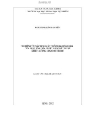Luận văn Thạc sĩ Khoa học: Nghiên cứu xác định các thông số động học của phản ứng tỏa nhiệt bằng kỹ thuật nhiệt lượng vi sai quét DSC