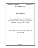 Luận án Tiến sĩ Quan hệ quốc tế: Sự đa dạng tôn giáo ở Đông Nam Á đối với tiến trình xây dựng cộng đồng văn hóa – xã hội Asean (ASCC) quan hệ quốc tế