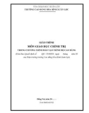 Giáo trình môn Giáo dục chính trị trong chương trình đào tạo trình độ Cao đẳng