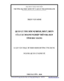 Luận văn Thạc sĩ Quản lý kinh tế: Quản lý thu hồi nợ BHXH, BHYT, BHTN của các doanh nghiệp trên địa bàn tỉnh Bắc Giang