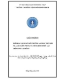 Giáo trình Quản lý môi trường ao nuôi thủy sản (Nghề: Phòng và chữa bệnh thuỷ sản - Cao đẳng) - Trường Cao đẳng Cộng đồng Đồng Tháp