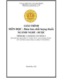 Giáo trình Đảm bảo chất lượng thuốc (Ngành: Dược - Trình độ: Cao đẳng văn bằng 2) - Trường Cao đẳng Y tế Thanh Hoá