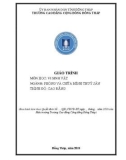 Giáo trình Vi sinh vật (Nghề: Phòng và chữa bệnh thuỷ sản - Cao đẳng) - Trường Cao đẳng Cộng đồng Đồng Tháp