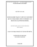 Luận văn Thạc sĩ Quản lý tài nguyên rừng: Đánh giá hiện trạng và đề xuất giải pháp quản lý hoạt động nhân nuôi động vật hoang dã tại tỉnh Thanh Hóa