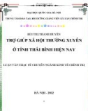 Luận văn Thạc sĩ Kinh tế chính trị: Trợ giúp xã hội thường xuyên ở tỉnh Thái Bình hiện nay