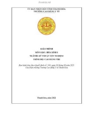 Giáo trình Hóa sinh 1 (Ngành: Kỹ thuật xét nghiệm - Trình độ: Cao đẳng) - Trường Cao đẳng Y tế Thanh Hoá