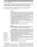 Lượng máu mất trong các phẫu thuật chấn thương chỉnh hình tại Bệnh viện Chấn thương chỉnh hình năm 2024