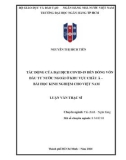 Luận văn Thạc sĩ Tài chính Ngân hàng: Tác động của đại dịch đến dòng vốn đầu tư nước ngoài ở khu vựa Châu Á – Bài học kinh nghiệm cho Việt Nam