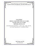 Giáo trình Nhập môn công tác xã hội (Ngành: Công tác xã hội - Trình độ: Trung cấp) - Trường Trung cấp Kinh tế - Kỹ thuật Bình Thuận