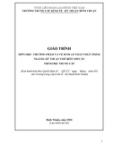 Giáo trình Thương phẩm và vệ sinh an toàn thực phẩm (Ngành: Kỹ thuật chế biến món ăn - Trình độ: Trung cấp) - Trường Trung cấp Kinh tế - Kỹ thuật Bình Thuận