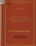 Luận văn Thạc sĩ Kinh doanh và quản lý: Quản lý của chính quyền quận Hai Bà Trưng - thành phố Hà Nội đối với doanh nghiệp nhỏ và vừa