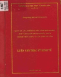 Luận văn Thạc sĩ Kinh doanh và quản lý: Quản lý của chính quyền tỉnh Huoa Phan đối với nguồn hỗ trợ phát triển chính thức (ODA) - Nước CHDCND Lào