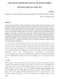 Analysis of trends related to Vietnam in Korea