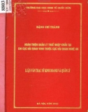 Luận văn Thạc sĩ Kinh doanh và quản lý: Hoàn thiện quản lý thuế nhập khẩu tại Chi cục Hải quan Vinh thuộc Cục Hải quan Nghệ An