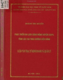 Luận văn Thạc sĩ Kinh doanh và quản lý: Phát triển du lịch cộng đồng huyện Sapa, tỉnh Lào Cai theo hướng bền vững