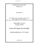 Luận văn Thạc sĩ Luật học: Địa vị pháp lý của nhà đầu tư nước ngoài trong lĩnh vực chứng khoán thực trạng, kinh nghiệm quốc tế và hướng hoàn thiện