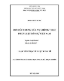 Luận văn Thạc sĩ Luật học: Di chúc chung của vợ chồng theo pháp luật dân sự Việt Nam